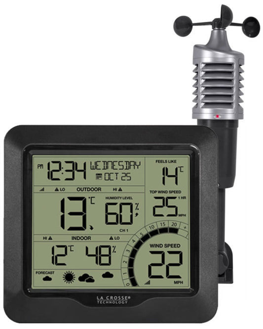 327-1417BW La Crosse Professional B/W Wind Speed Weather Station